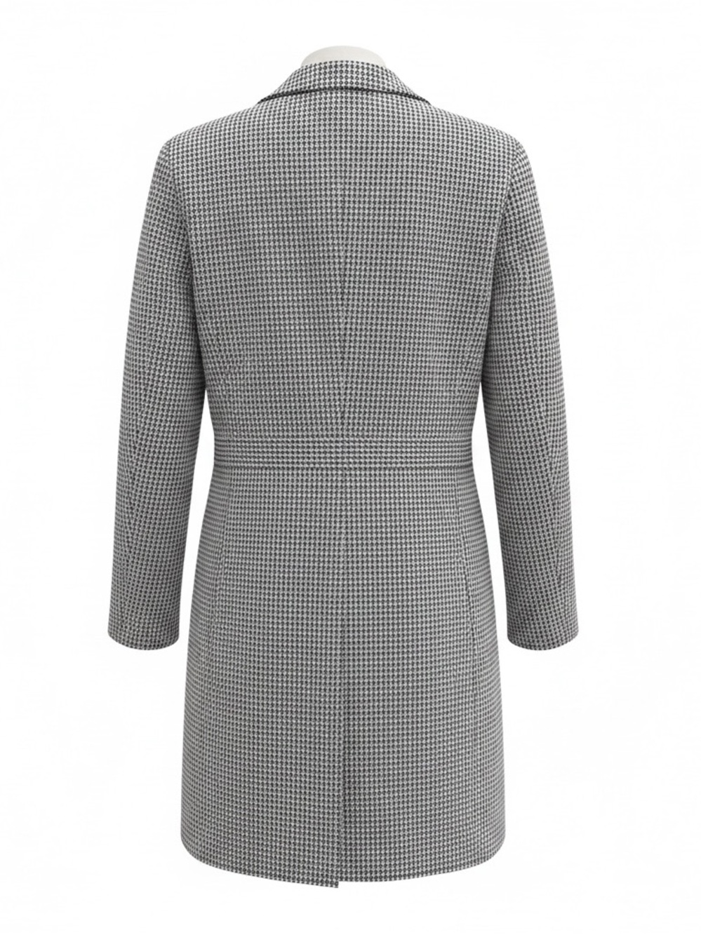 Women's blue vintage‎ trench gingham check Lightweight Coat - Picture 7 of 8